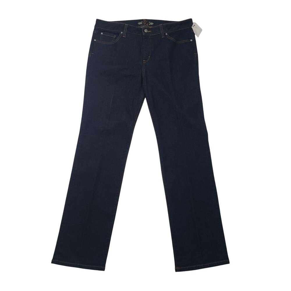 Miraclebody Jeans Women's Size 16 Mystic Blue Dark Wash Denim Slimming Stretch - Picture 2 of 16